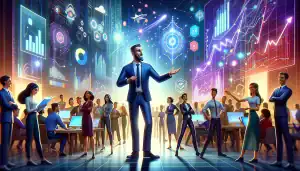 DALL·E-2024-05-16-13.24.10-A-Pixar-style-illustration-representing-the-concept-of-leading-a-team-through-digital-transformation.-The-scene-features-a-charismatic-and-inspiring-l