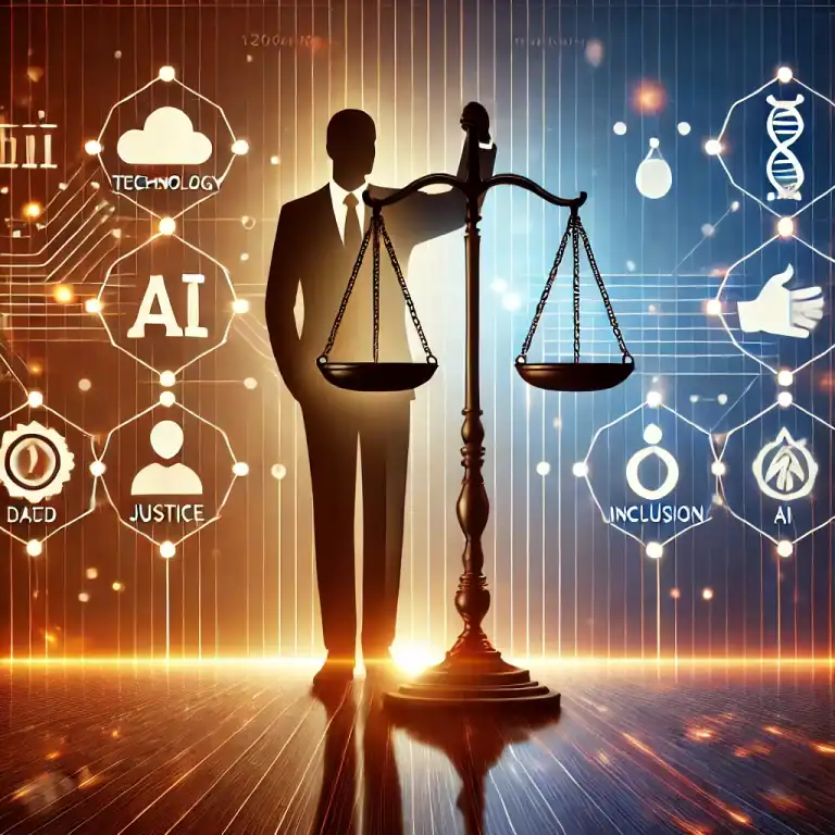 DALL·E 2024-11-29 15.04.53 - A professional and visually impactful image for an article on leadership with integrity and ethical innovation. The design features a leader standing