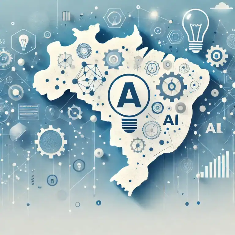 DALL·E 2024-12-03 15.09.23 - A clean and simple image for a blog post titled 'How the Legal Framework for Science, Technology, and Innovation Can Transform Brazil into an Innovati