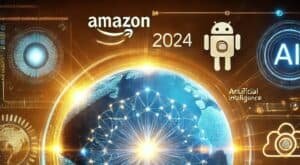 DALL·E 2024-12-04 16.58.44 - A vibrant and futuristic image representing the Amazon Nova announcement at AWS re_Invent 2024. The image features a glowing globe with interconnected