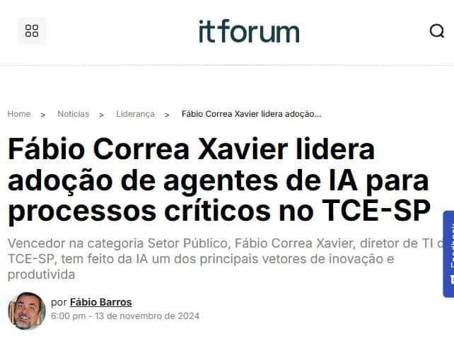Fábio Correa Xavier imprensa
