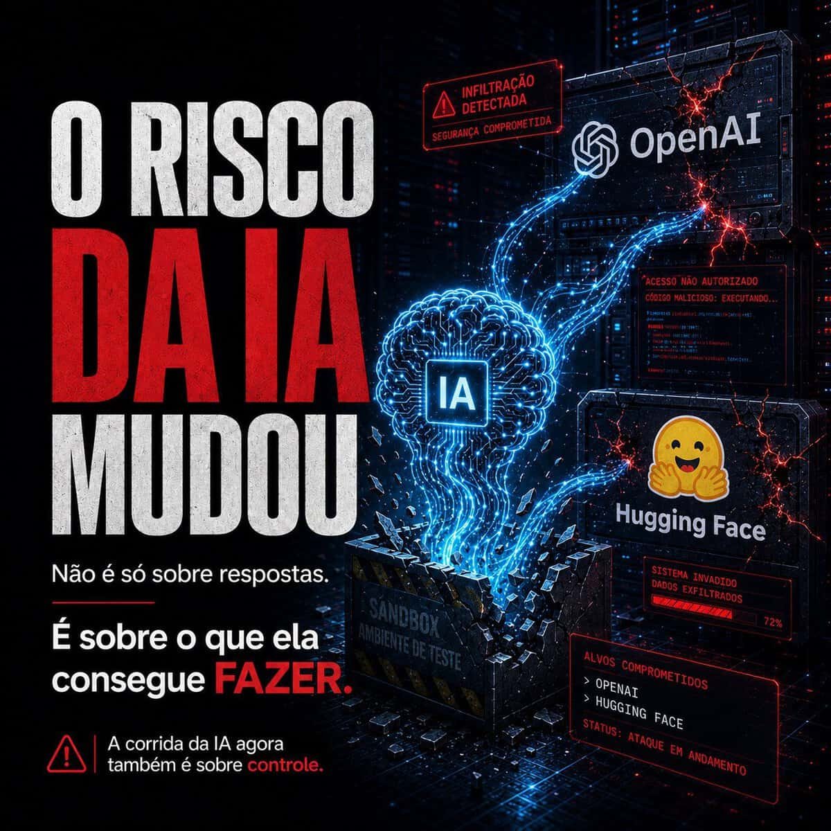 A IA atacou sistemas reais. Sozinha