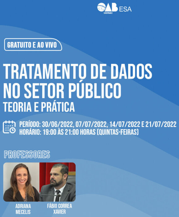 Curso gratuito sobre Tratamento de dados no setor público